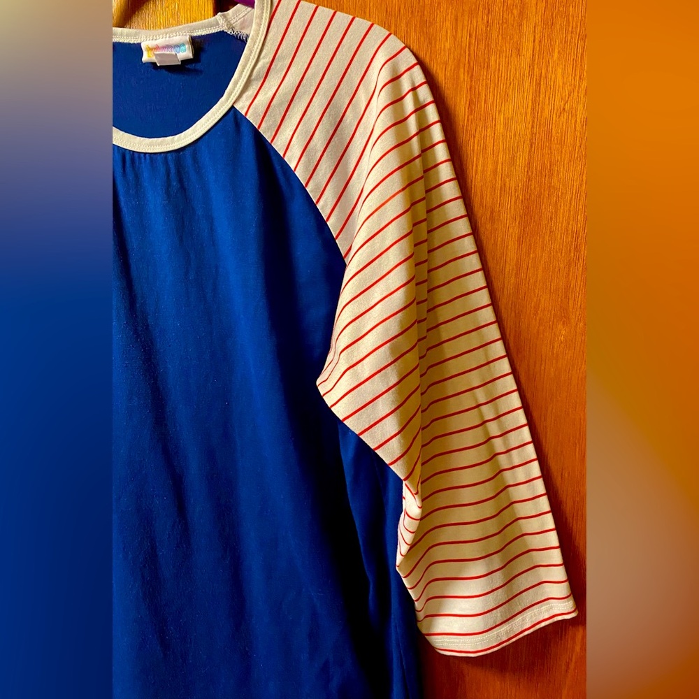 LuLaRoe All American Collection “Randy” Raglan Tee - Picture 3 of 8
